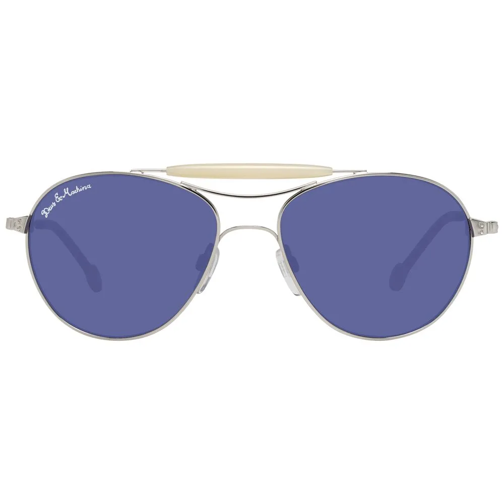 Sonnenbrille Unisex Herren Damen Hally & Son DH501S03 Silberfarben UV400