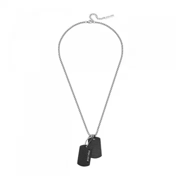 Herrenhalsband Police PEAGN0042001 Schwarz stilvolles Herrenaccessoire modisch elegant POLICE Ketten  Herrenhalsband schwarz,