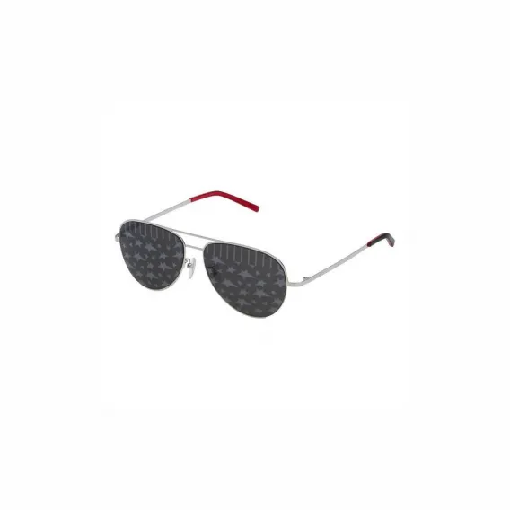 Sting Sonnenbrille Unisex Herren Damen SST13857N53L ( 57 mm) Rot Grau ( 57 mm) UV400