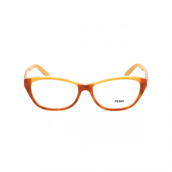 Fendi Brillenfassung FENDI-100-24 Gelb Havana Brille ohne Sehstrke Brillengestell