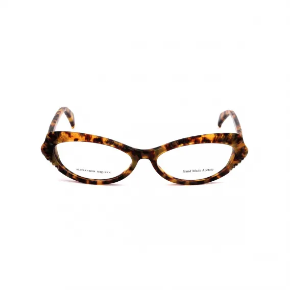 Alexander mcqueen Brillenfassung Alexander McQueen AMQ-4199-YHA Havana Brille ohne Sehstrke Brillengestell