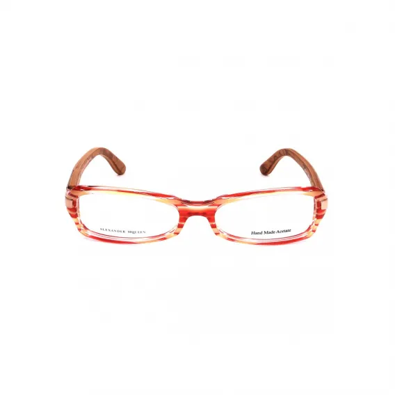 Alexander mcqueen Brillenfassung Alexander McQueen AMQ-4136-A0O Rot Brille ohne Sehstrke Brillengestell