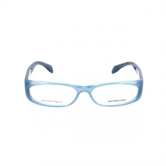Alexander mcqueen Brillenfassung Alexander McQueen AMQ-4150-IQY Blau Brille ohne Sehstrke Brillengestell