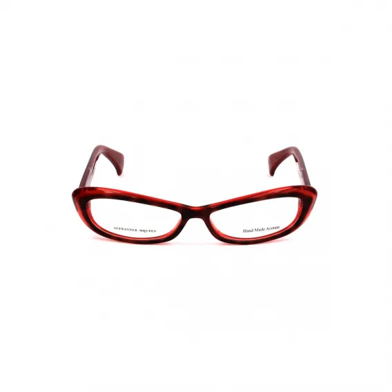 Brillenfassung Alexander McQueen AMQ-4181-EV0 Rot Brille ohne Sehstrke Brillengestell