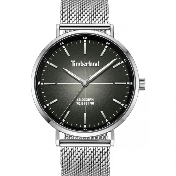 Timberland Herrenuhr TDWGG2231103 Schwarz Silberfarben Edelstahl Armbanduhr