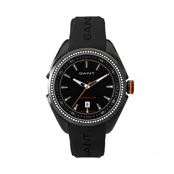 Gant Herrenuhr W10875 Schwarz Kautschuk Armbanduhr