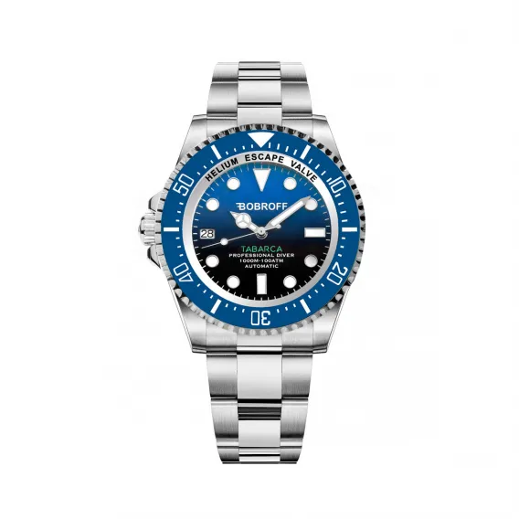 Bobroff Armbanduhr Herrenuhr BF0003iba 42mm Edelstahl Blau
