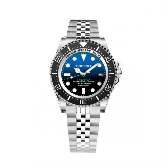 Bobroff Armbanduhr Herrenuhr BF0003J 42mm Edelstahl Blau