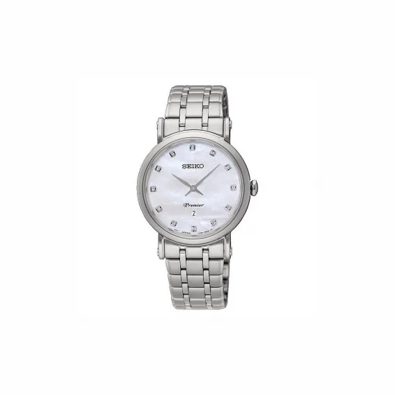 Seiko Damen-Edelstahl Armbanduhr Uhr Seiko SXB433P1 30,5mm Quarzuhr Armbanduhr Uhr