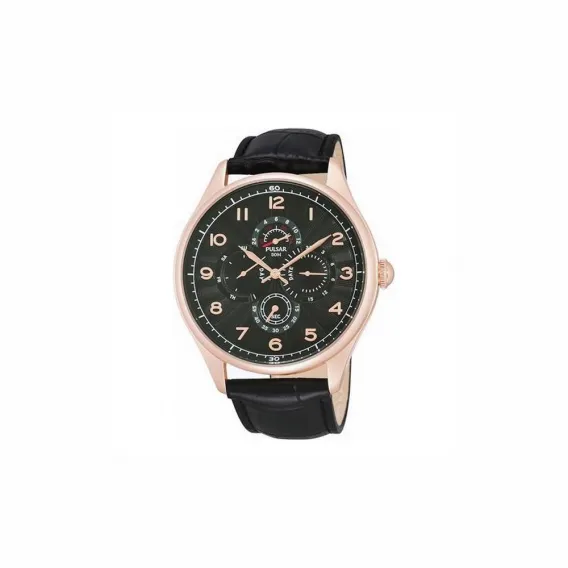 Pulsar Herrenuhr Pulsar PW9002X1 (44mm) Armbanduhr Uhr Schwarz
